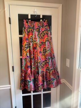 Sugarlips Wide leg Pants in Pink, Orange, Green (measurements in photos)